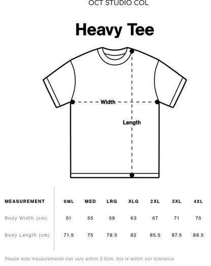 "Hecho en Colombia" White Heavy Tee